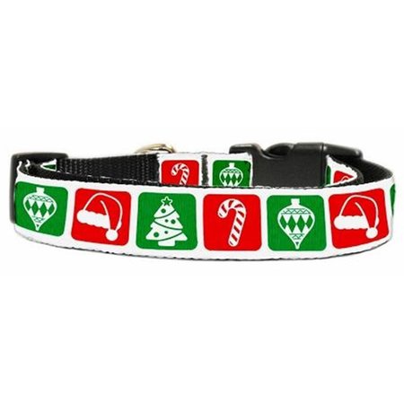 UNCONDITIONAL LOVE Timeless Christmas Nylon Ribbon Collar Large UN906965